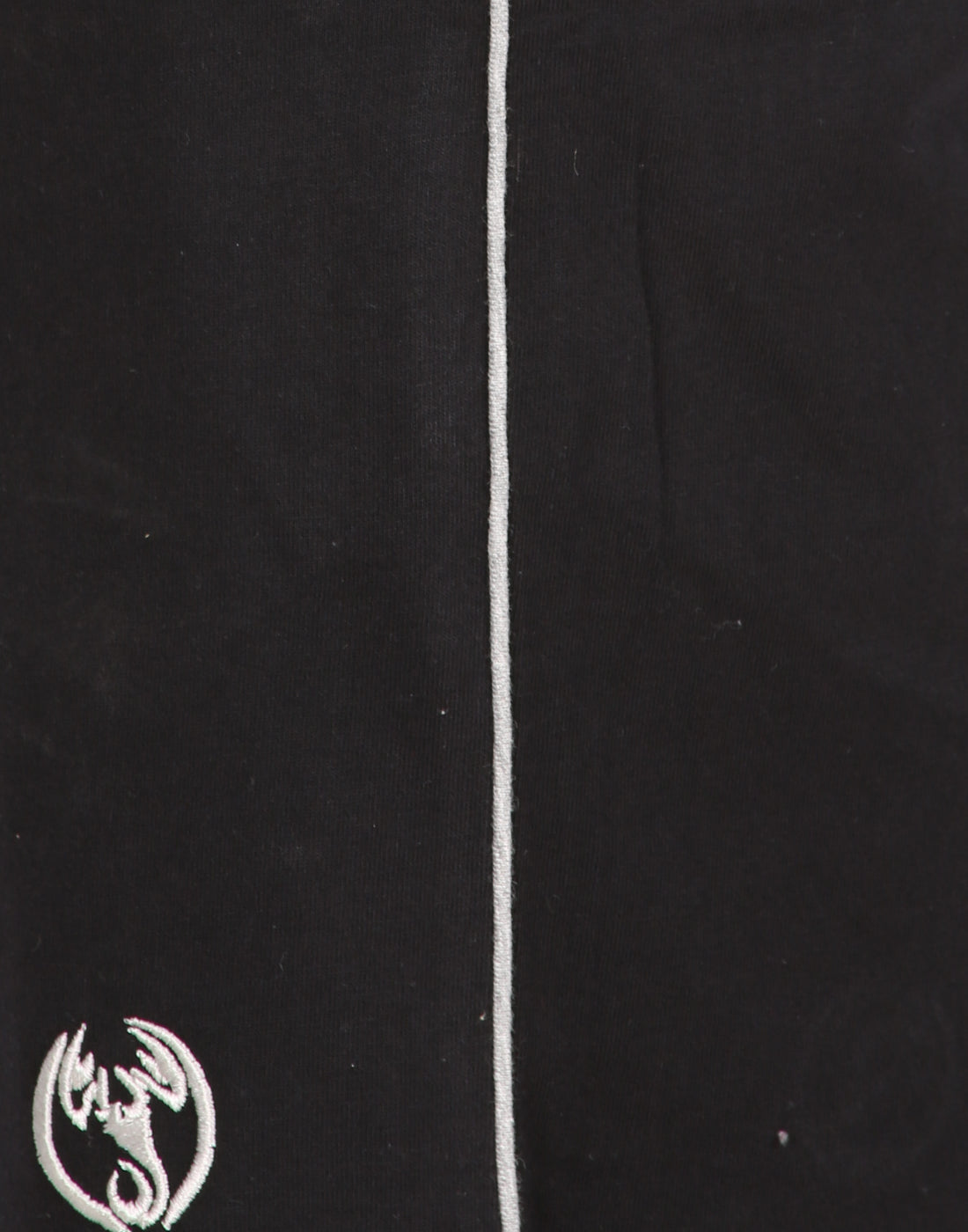 Black Piping Shorts With Zipper -Style #0509