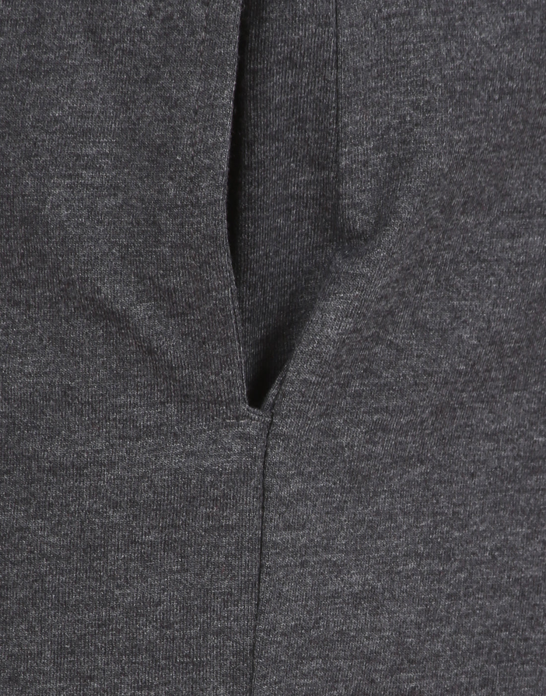 Charcoal Melange Shorts Contrast Waistband -Style #0508