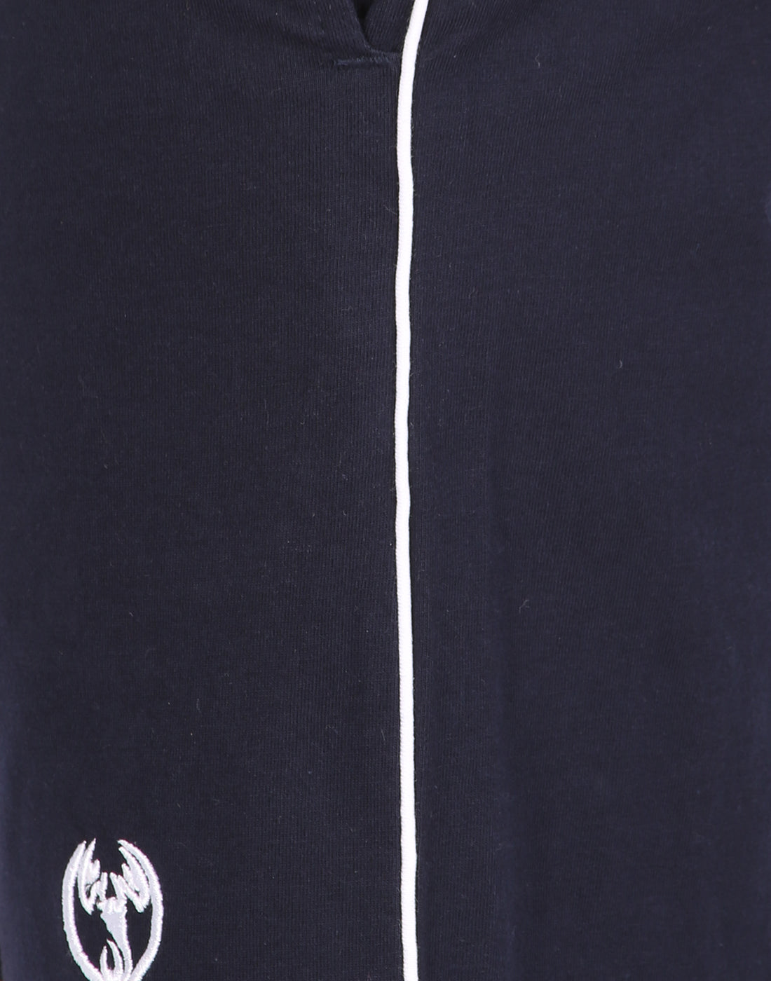 Navy Blue Piping Shorts With Zipper -Style #0509