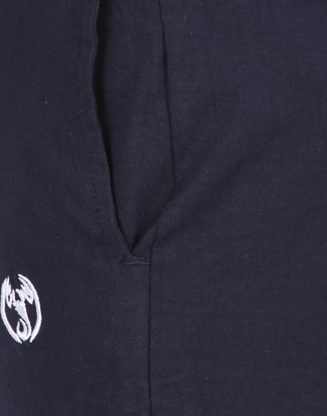 Navy Blue Plain Zipper Trackpant - Style #0404