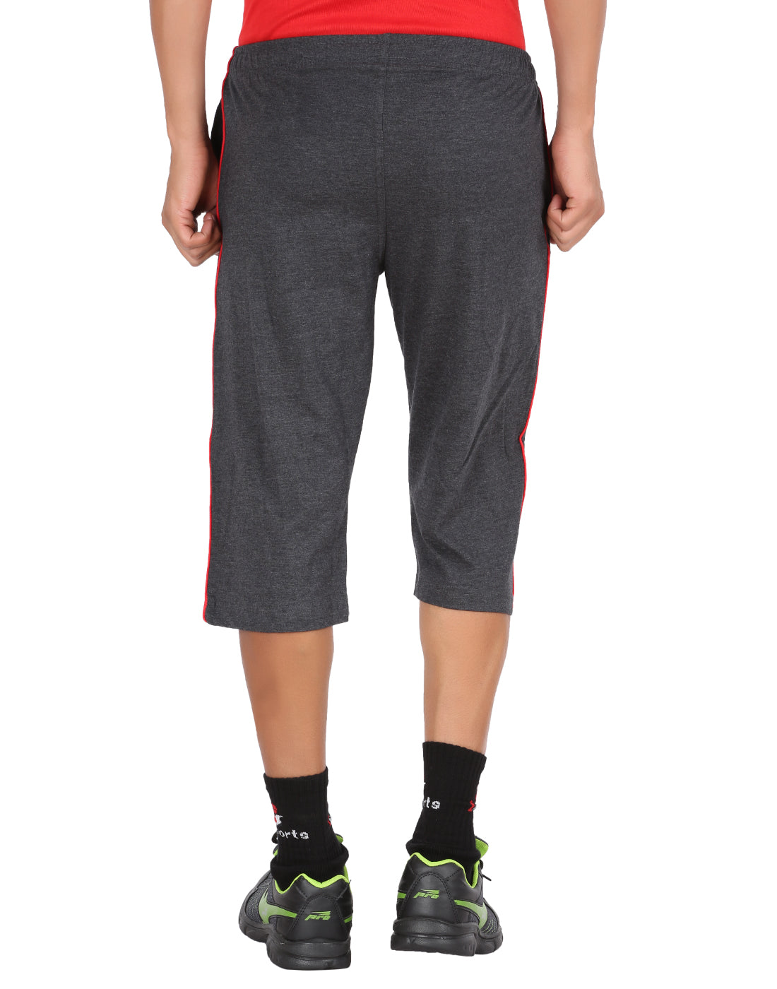 Charcoal Melange 3/4 Piping Pant -Style #0604