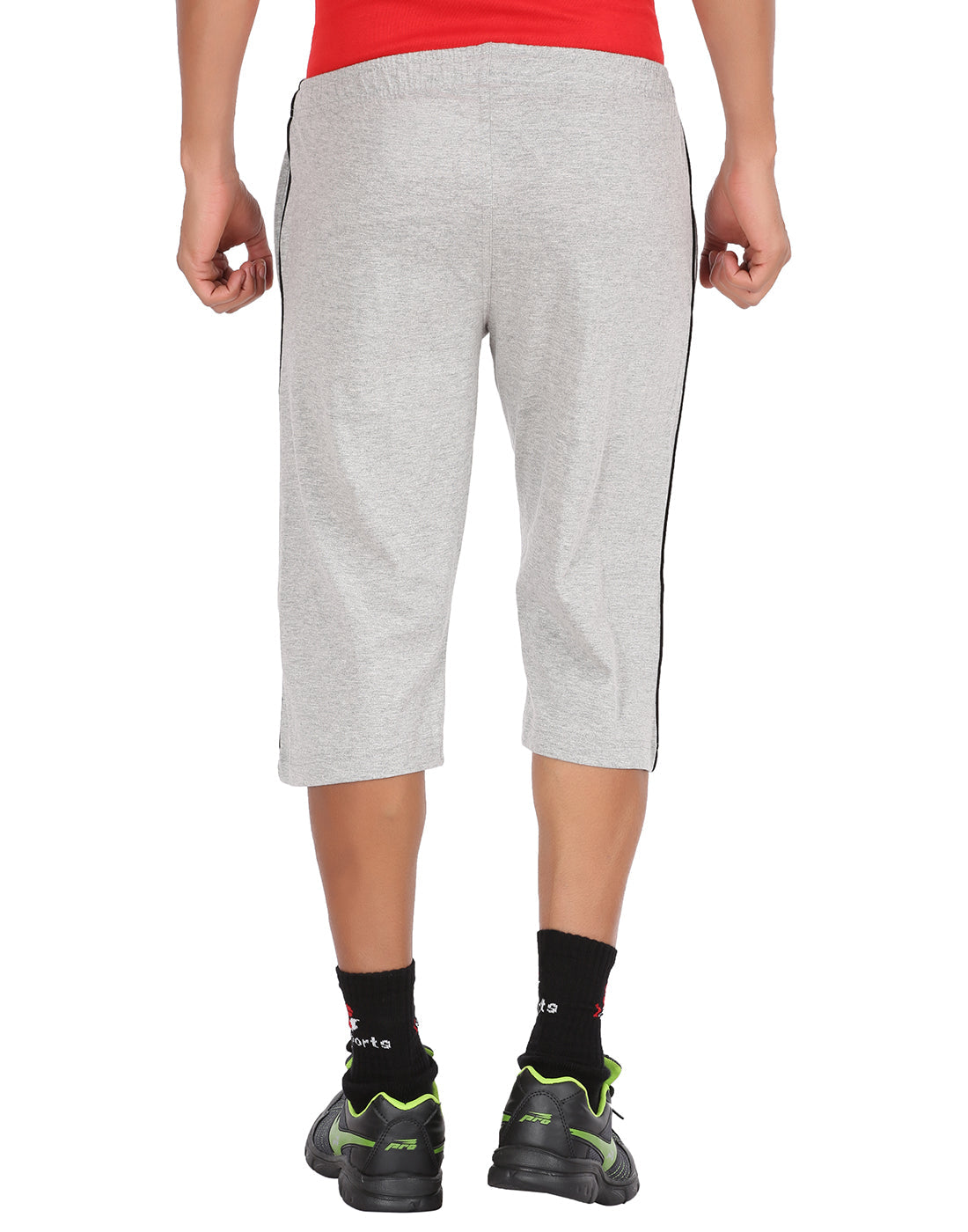 Grey Melange 3/4 Piping Pant -Style #0604