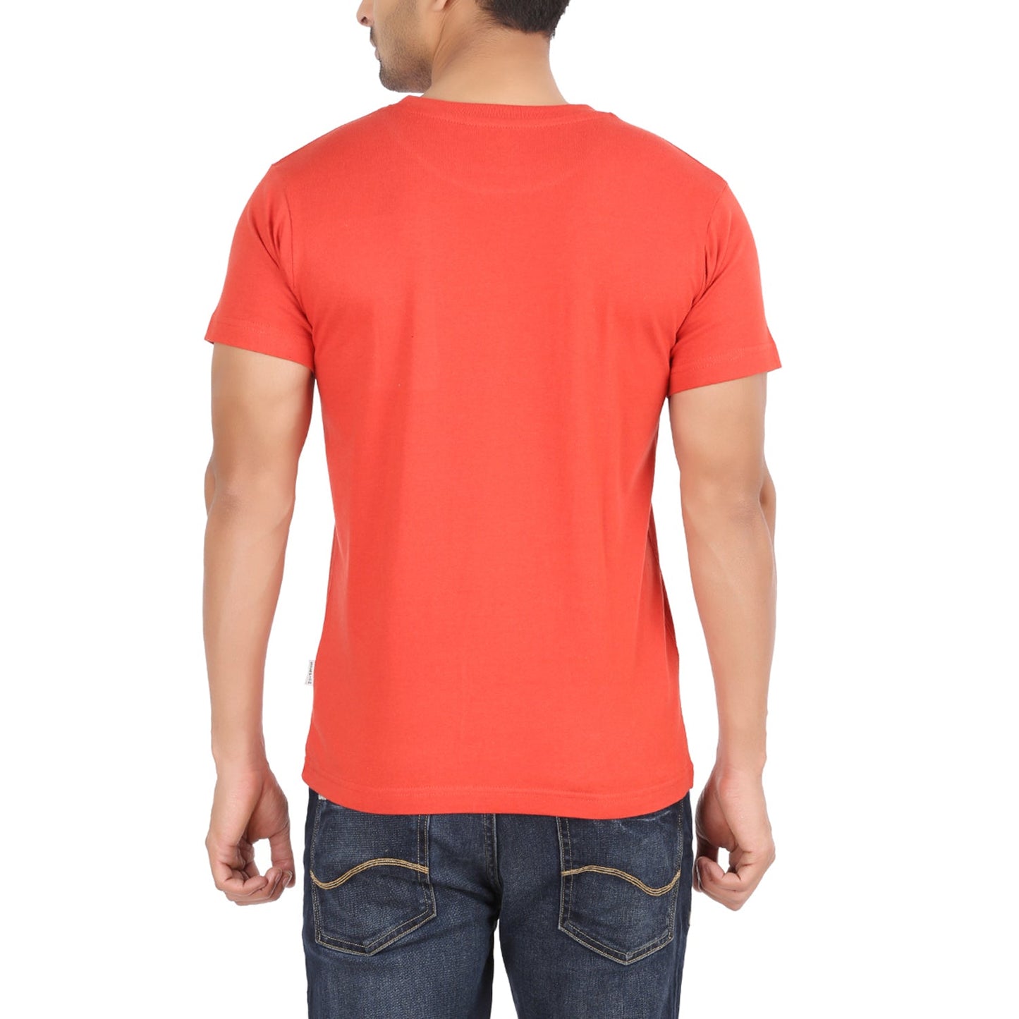 Orange Round Neck Tshirt -Style #0804