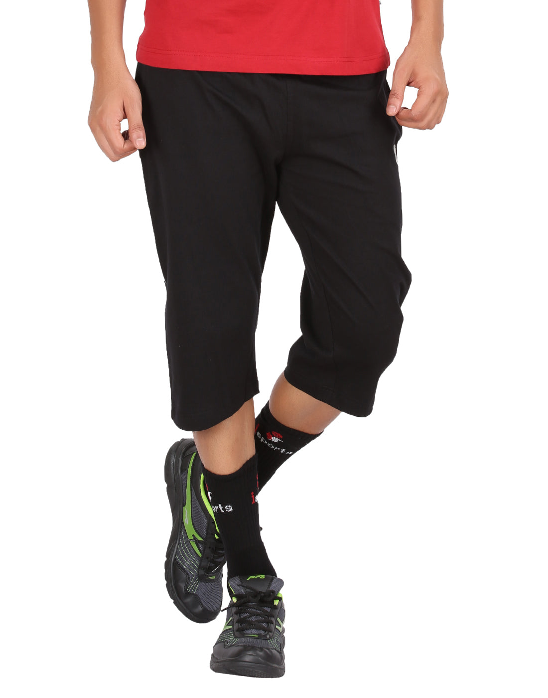 Black 3/4 Piping Pant -Style #0604