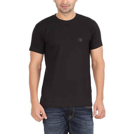 Black Round Neck Tshirt -Style #0804