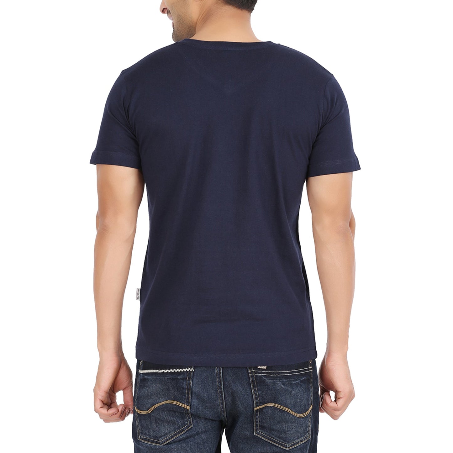 Navy Blue V Neck Tshirt -Style #0904
