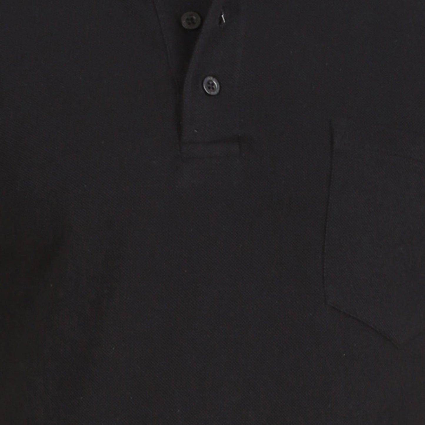 Black Polo Tshirt With Pocket-Style #0705