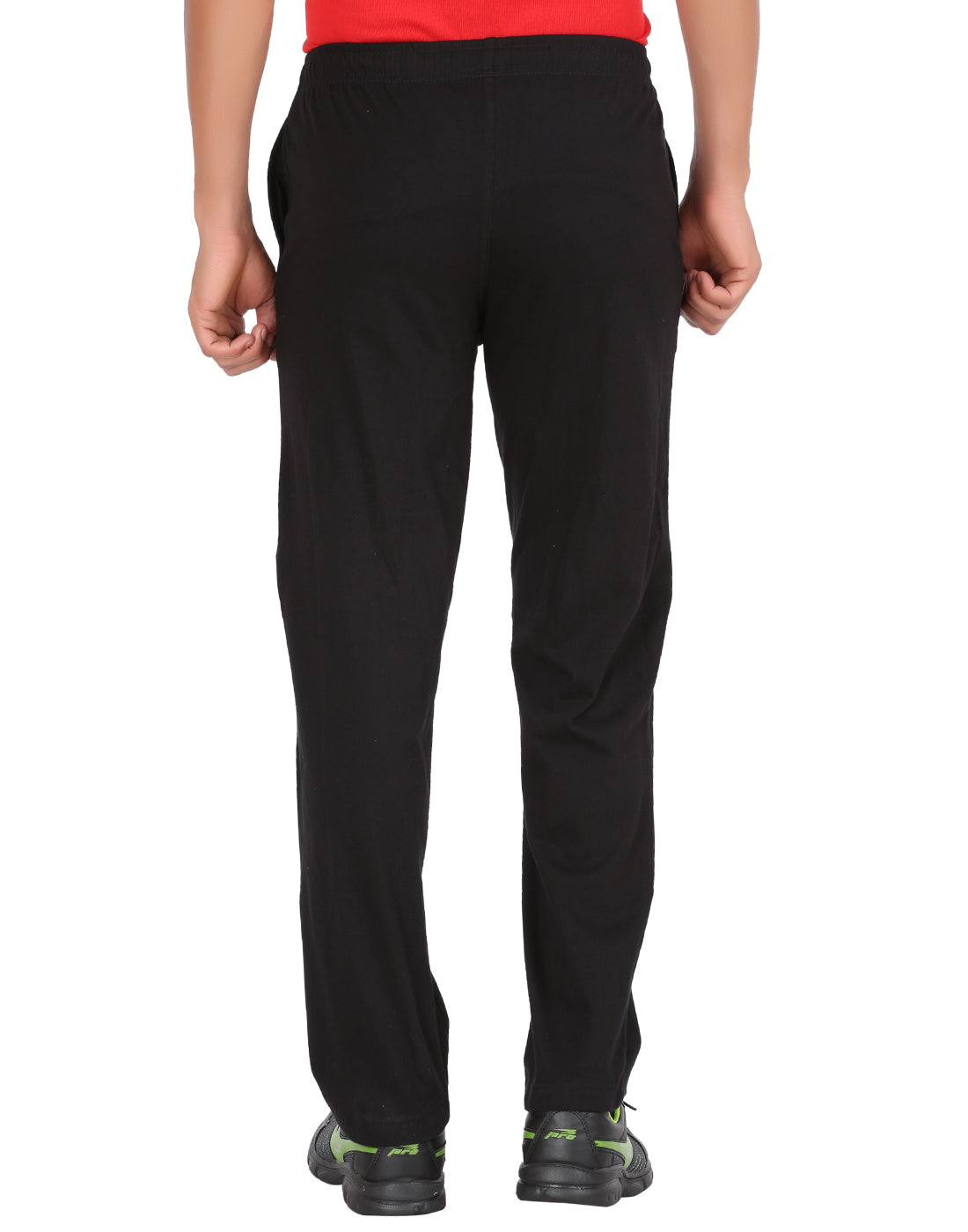 Black Plain Zipper Trackpant - Style #0404