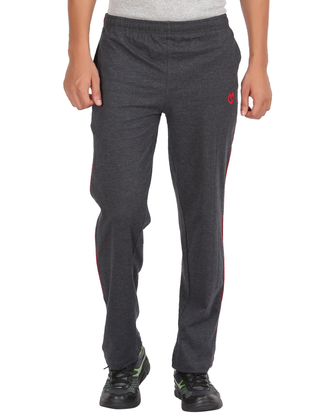 Charcoal Melange Piping Track Pant -Style #0405
