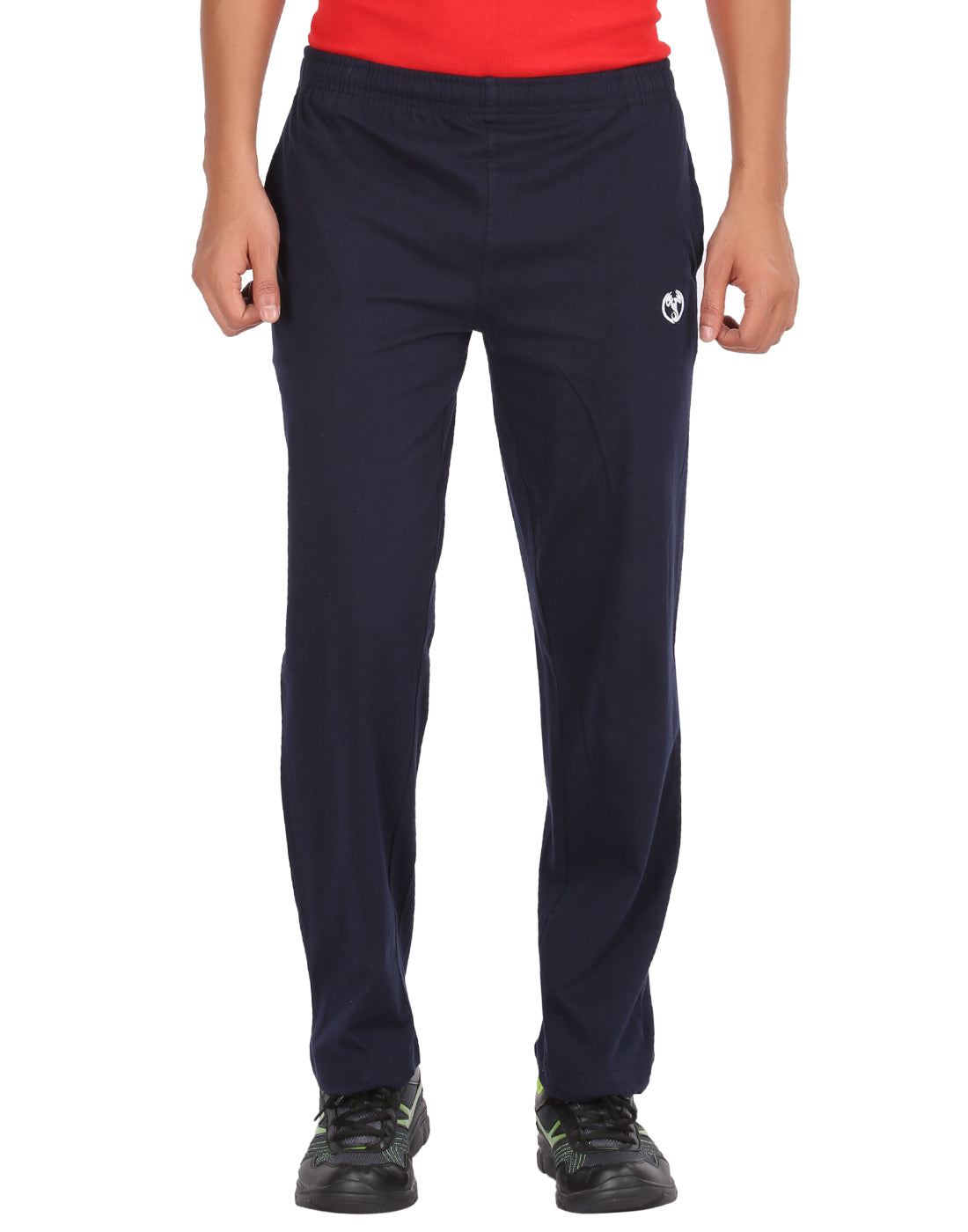Navy Blue Plain Zipper Trackpant - Style #0404