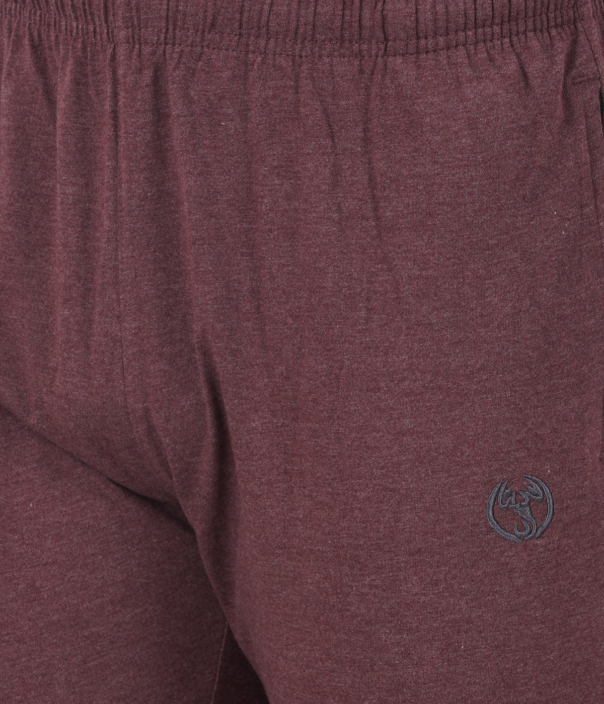 Brown Melange Plain Zipper Trackpant - Style #0404