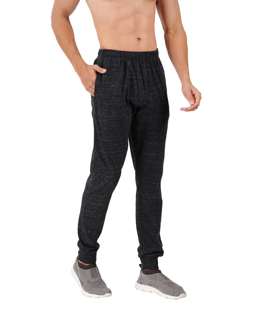 Black Bottom Rib Track Pant- Style #417