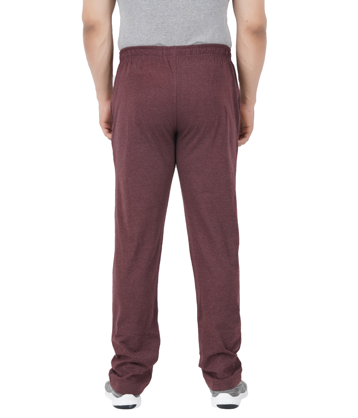 Brown Melange Plain Zipper Trackpant - Style #0404