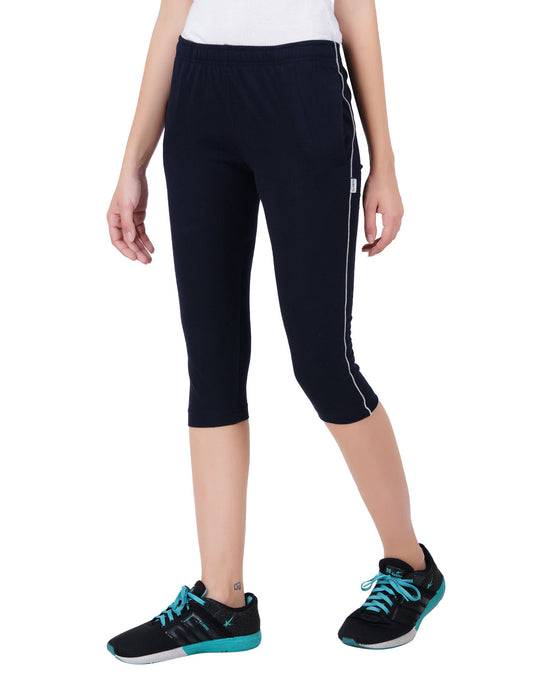 Navy Blue 3/4 Piping Pant -Style #L-0604
