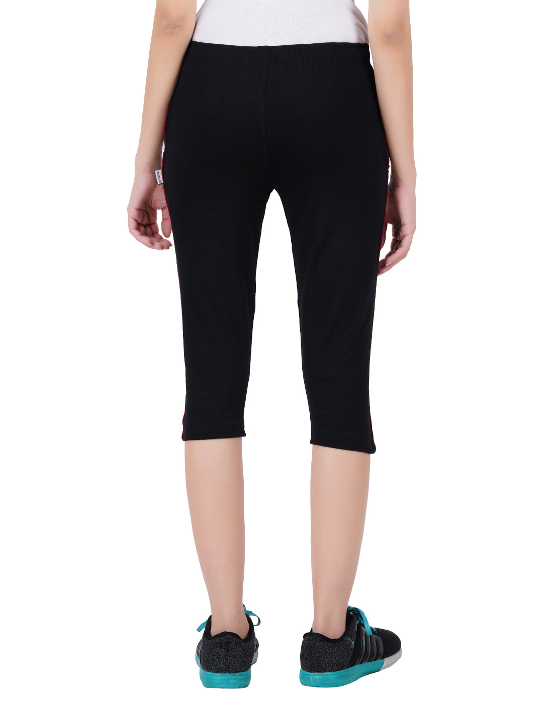 Black 3/4 Piping Pant -Style #L-0604