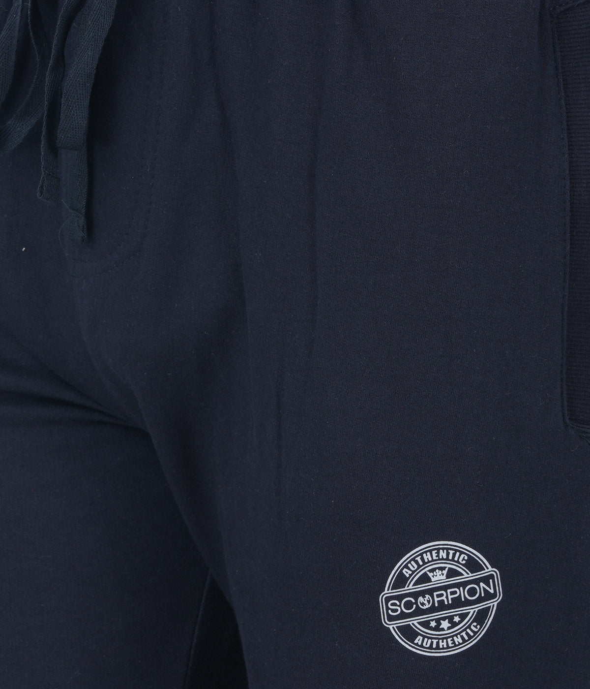 Premium Navy Blue Bottom Rib Zipper Trackpant - Style #0409