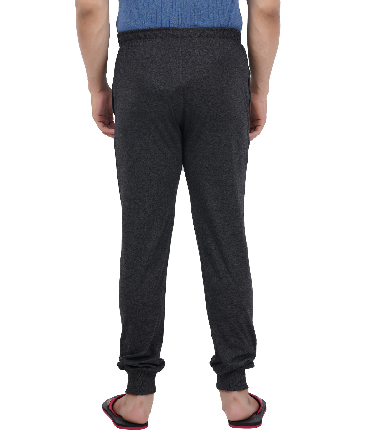 Charcoal Melange Bottom Rib Track Pant- Style #0407