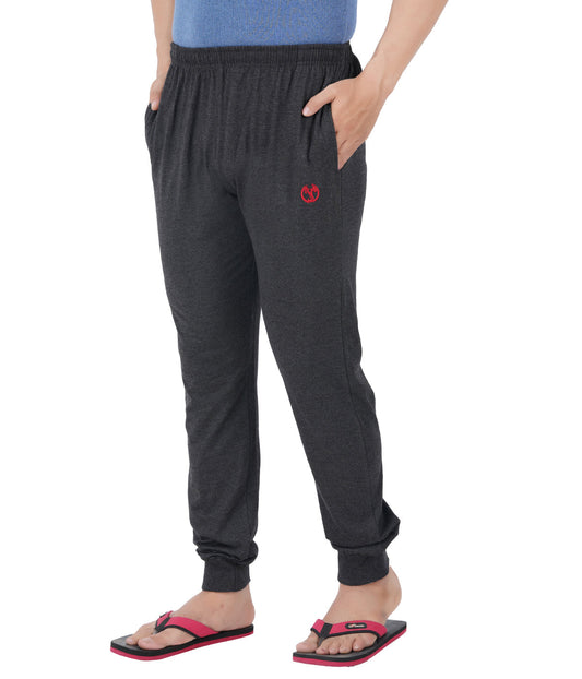 Charcoal Melange Bottom Rib Track Pant- Style #0407