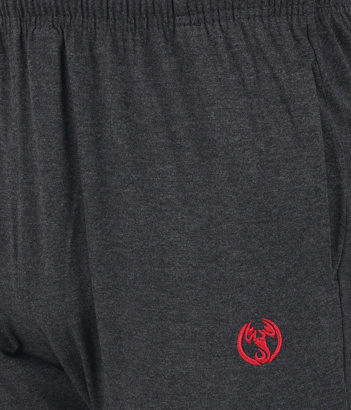 Charcoal Melange Slim Fit Zipper Trackpant-Style #0408