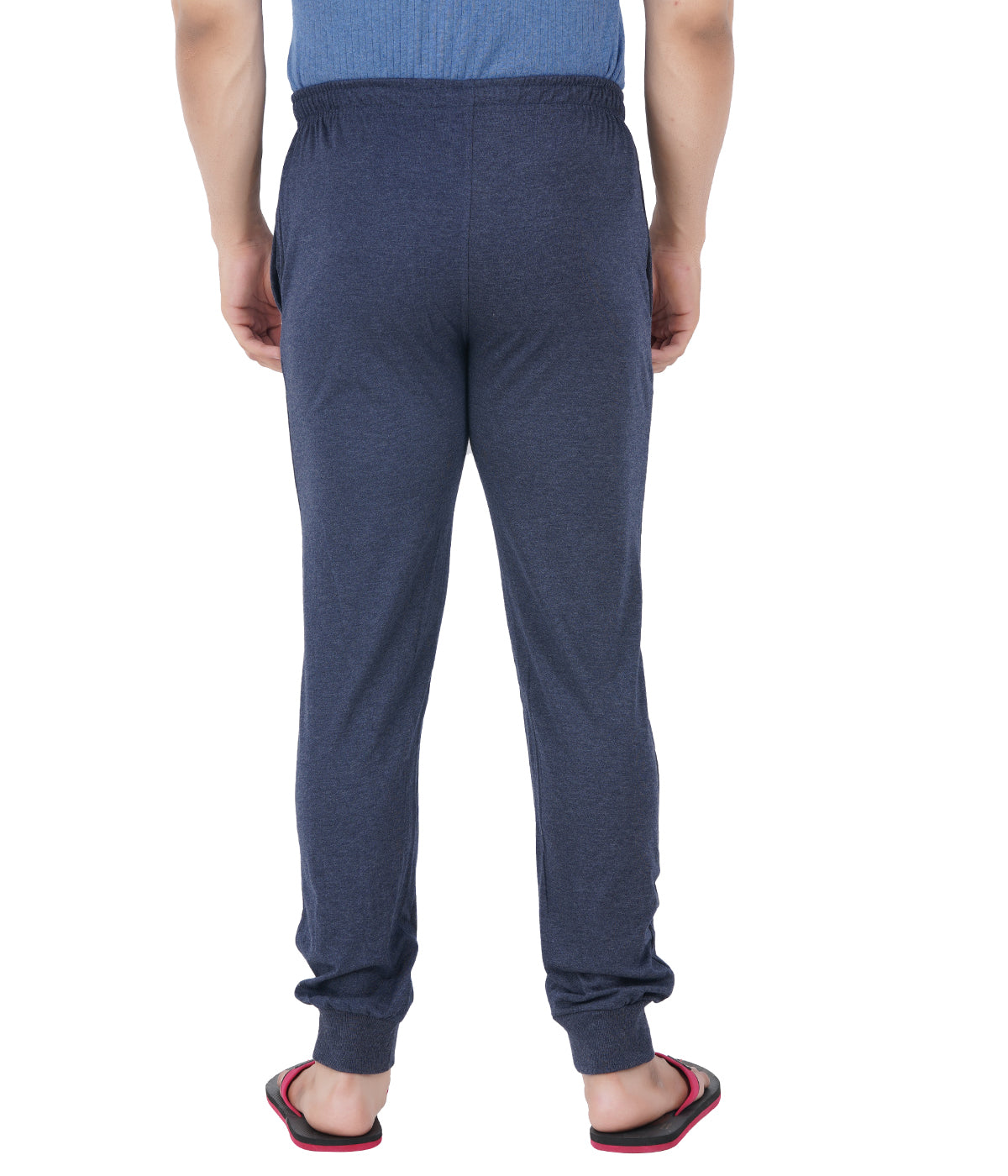 Navy Melange Bottom Rib Track Pant- Style #0407