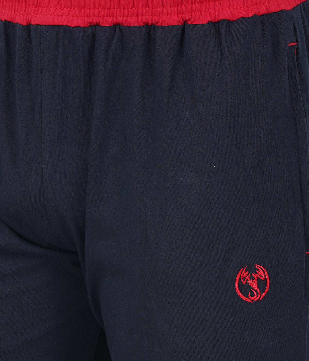 Navy Blue 3/4 Contrast Waistband With Zipper -Style #0603