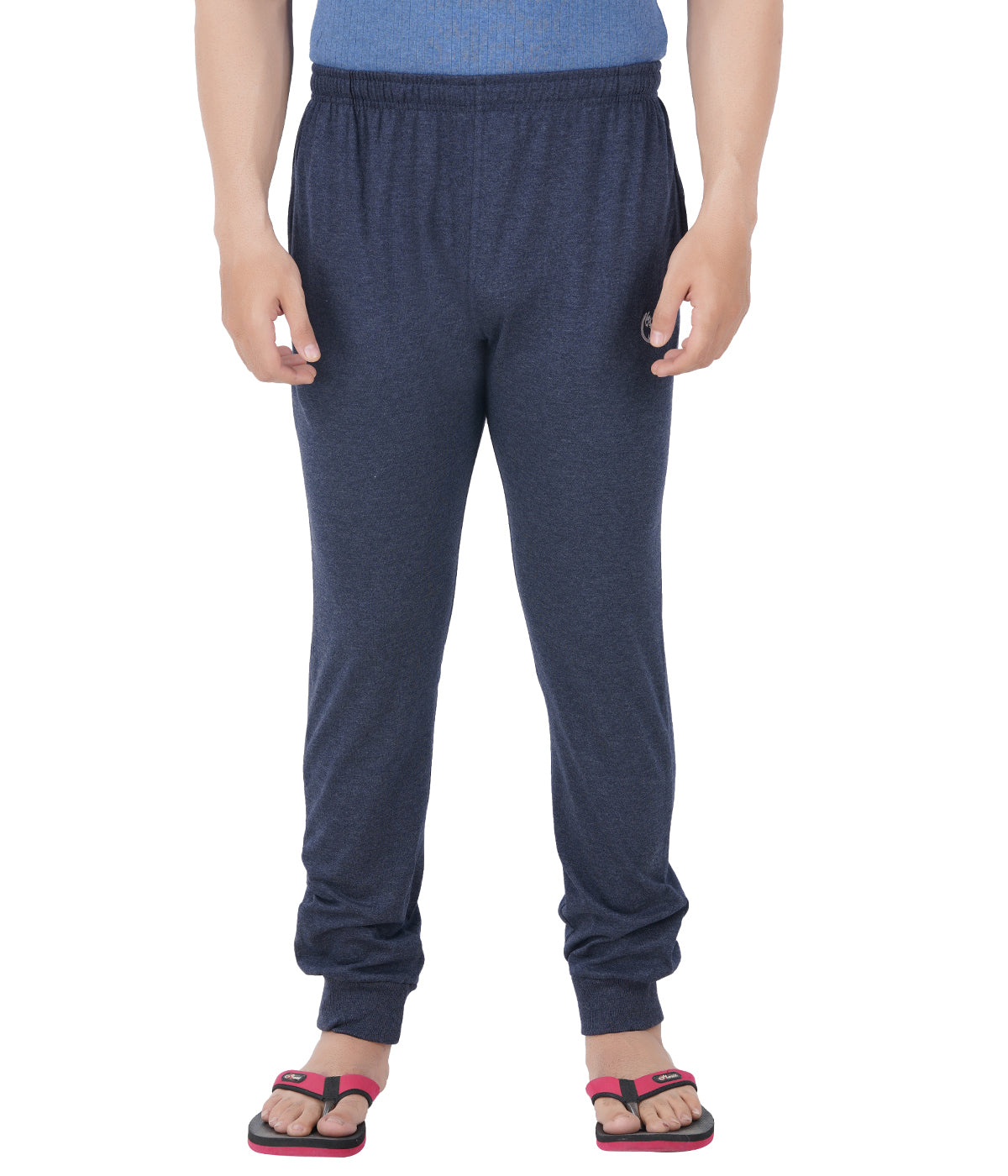 Navy Melange Bottom Rib Track Pant- Style #0407