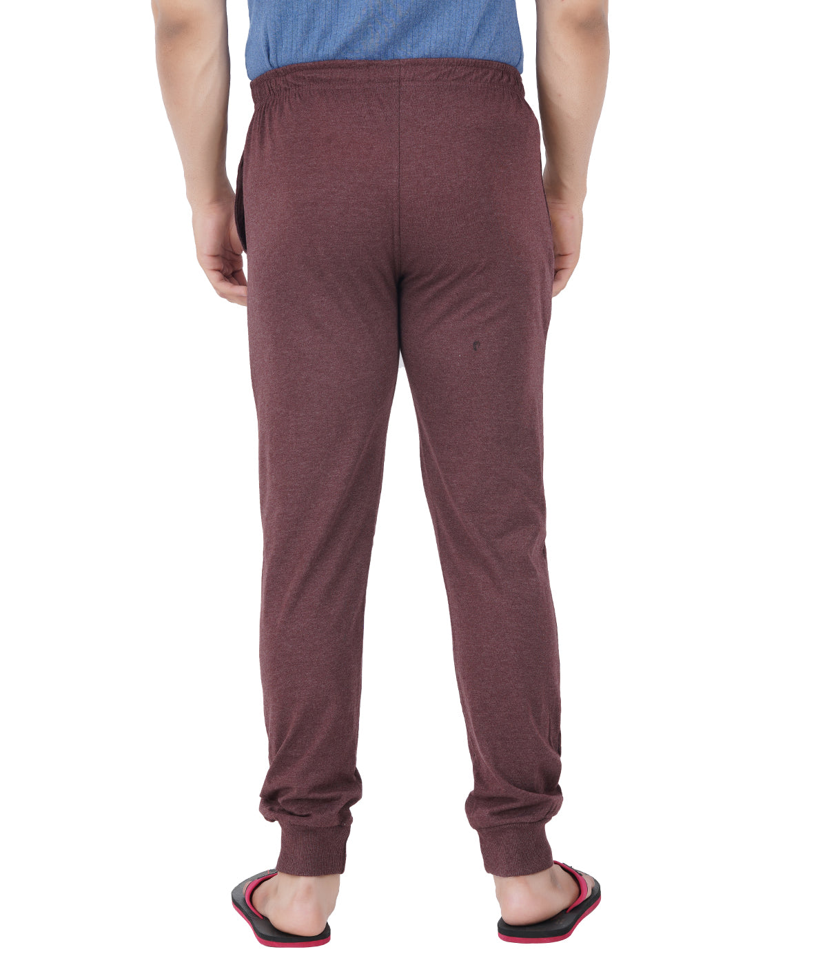 Brown Melange Bottom Rib Track Pant- Style #0407