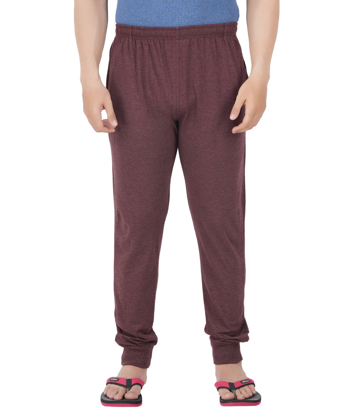 Brown Melange Bottom Rib Track Pant- Style #0407