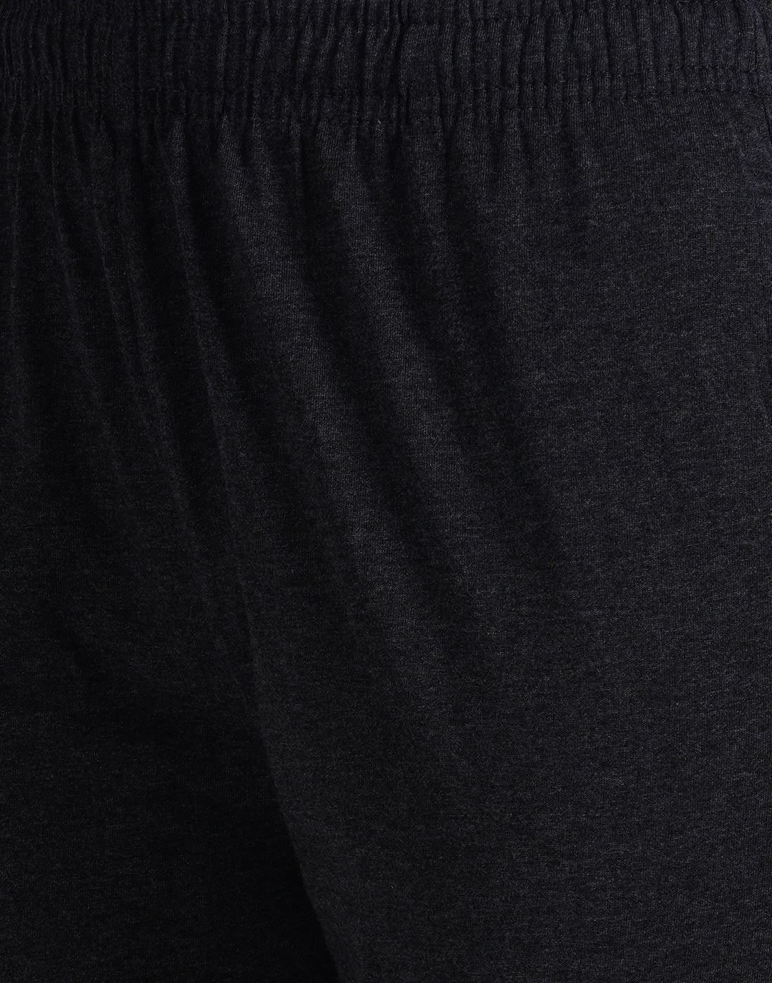 Charcoal Melange Bottom Rib Zipper Trackpant- Style #L-0407
