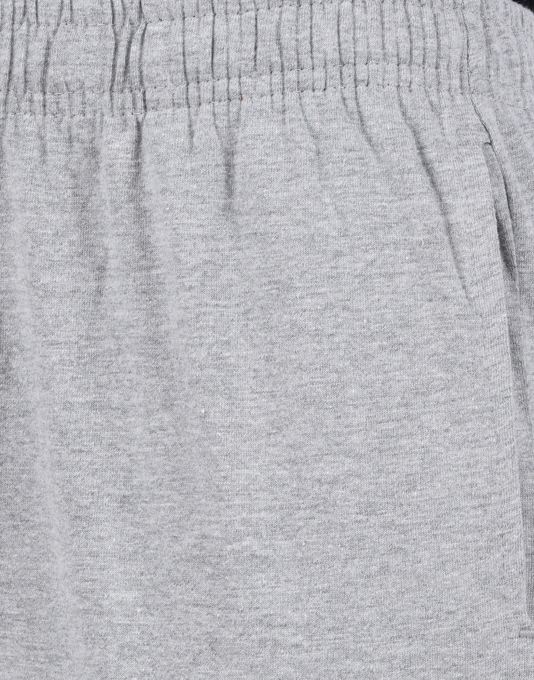 Grey Melange Bottom Rib Zipper Trackpant- Style #L-0407