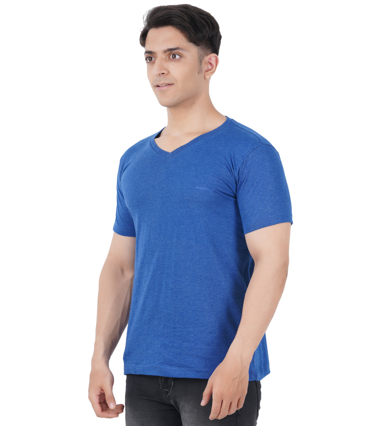 Royal Melange V Neck Tshirt -Style #0904