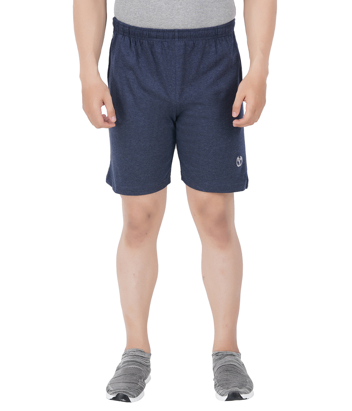 Navy Melange Piping Shorts -Style #0504