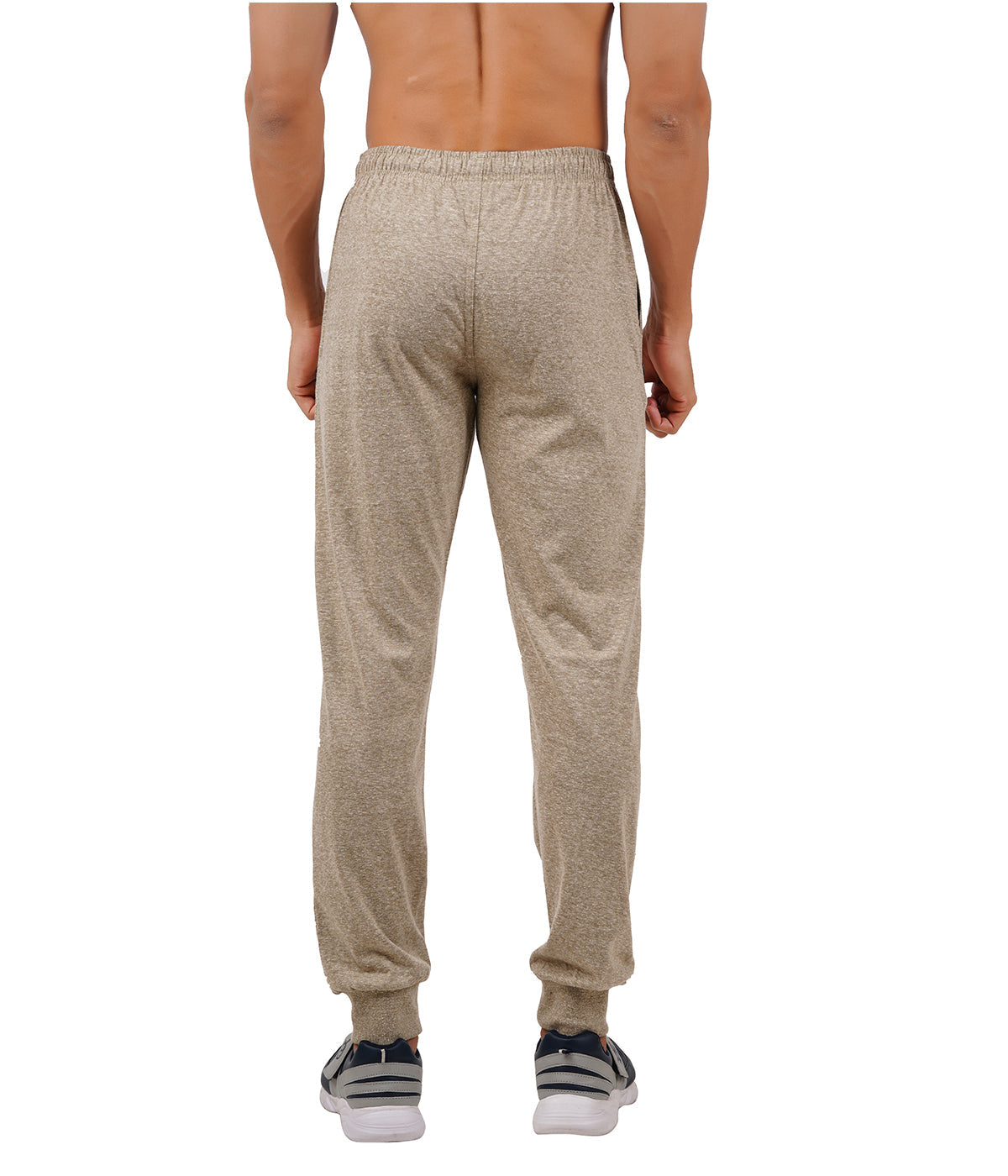 Oat Melange Bottom Rib Track Pant- Style #417