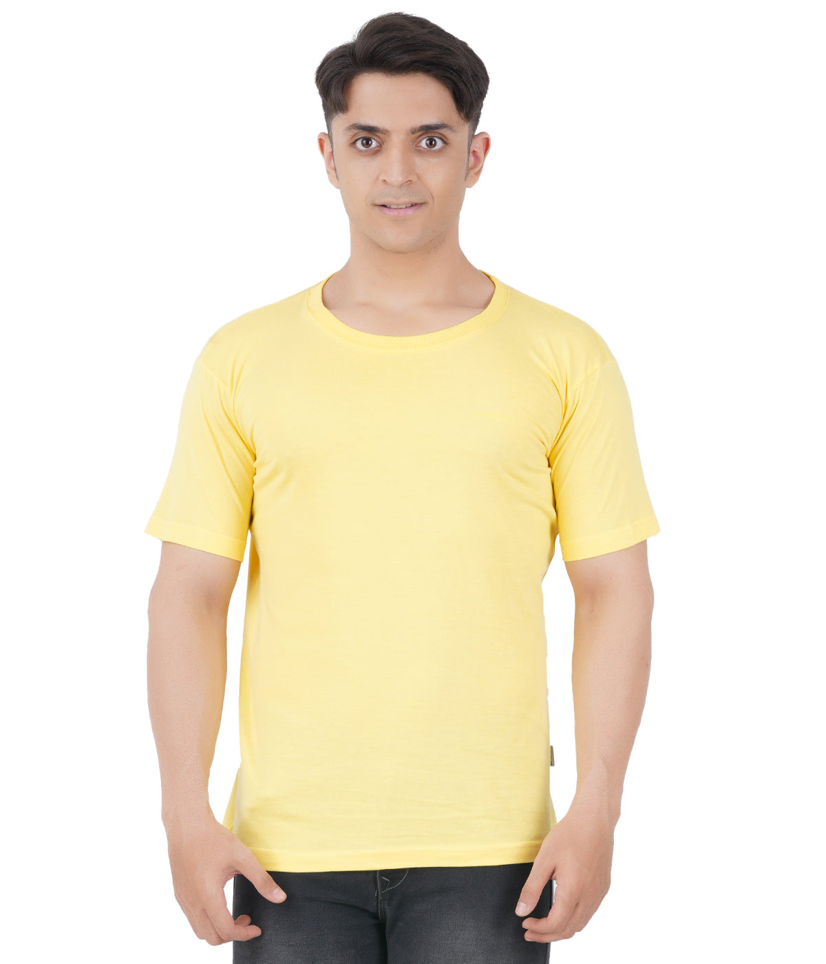Yellow Round Neck Tshirt -Style #0804