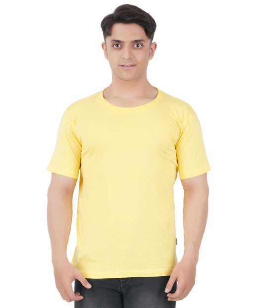 Yellow Round Neck Tshirt -Style #0804