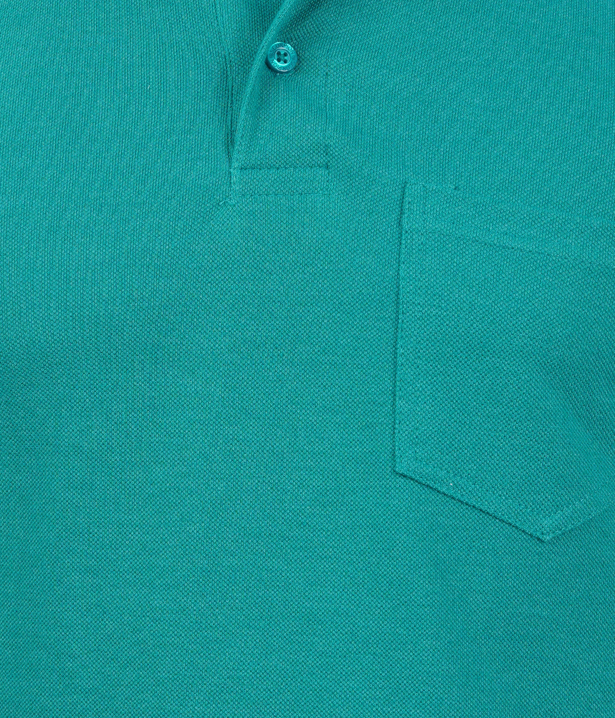 Teal Melange Polo Tshirt With Pocket-Style #0705