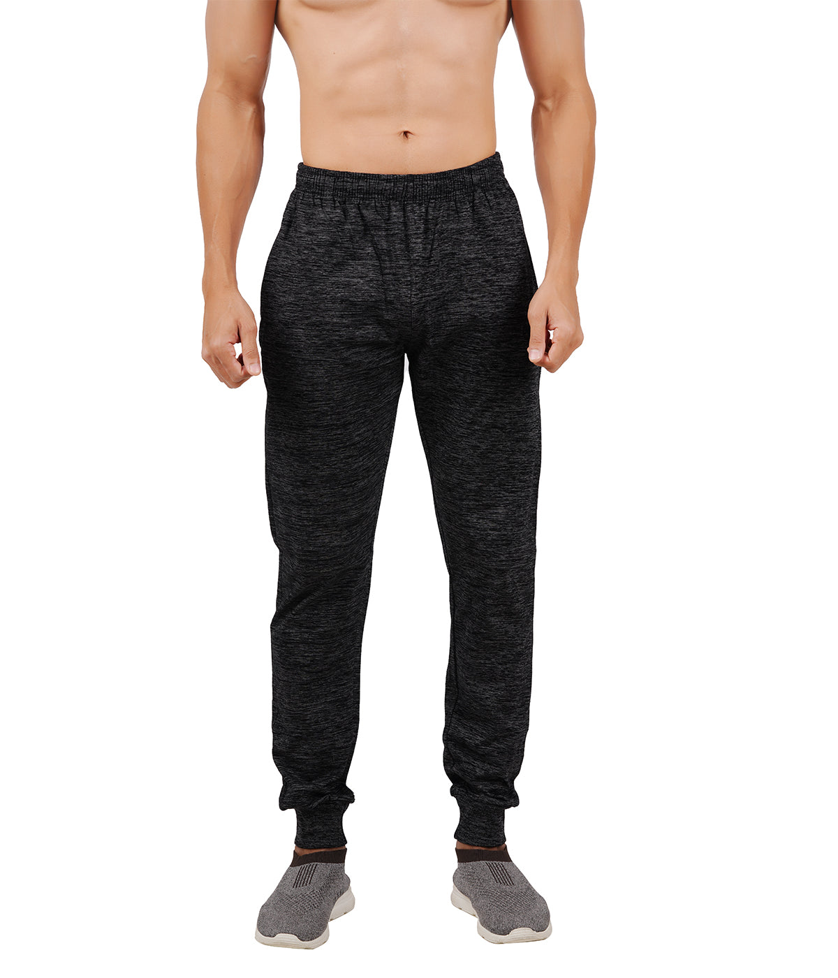 Black Grindle Bottom Rib Track Pant- Style #417