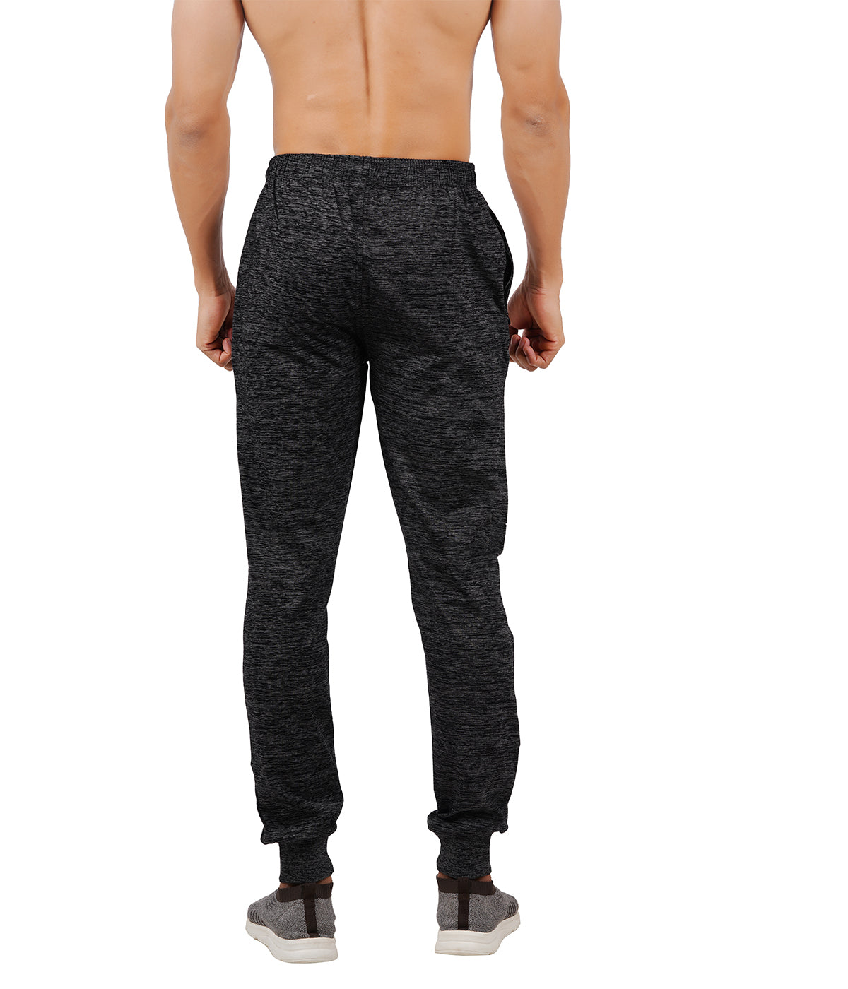 Black Grindle Bottom Rib Track Pant- Style #417