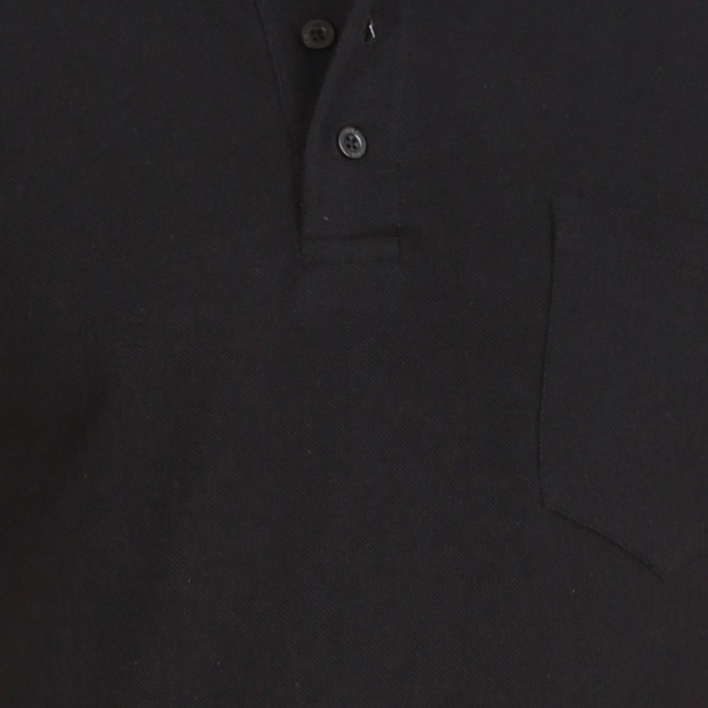 Black Polo Tshirt With Pocket-Style #0705