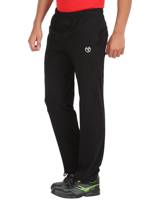 Black Plain Zipper Trackpant - Style #0404