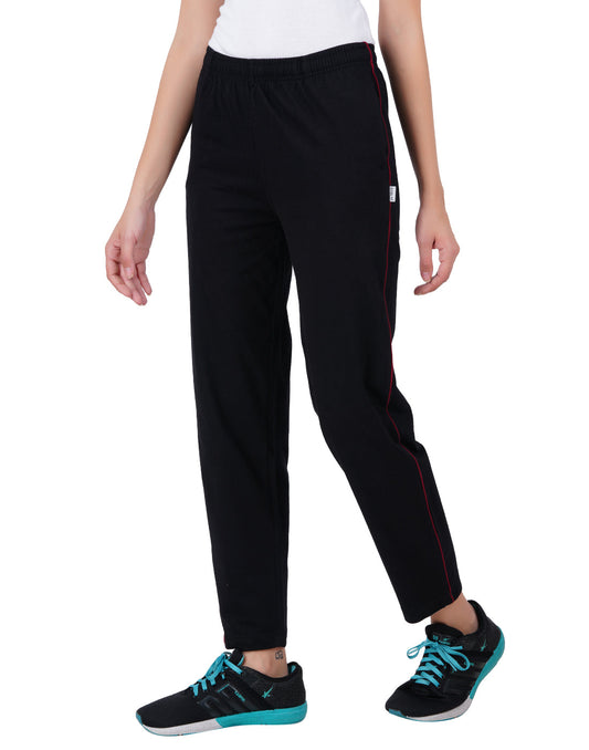 Black Piping Trackpant-Style #L-0405