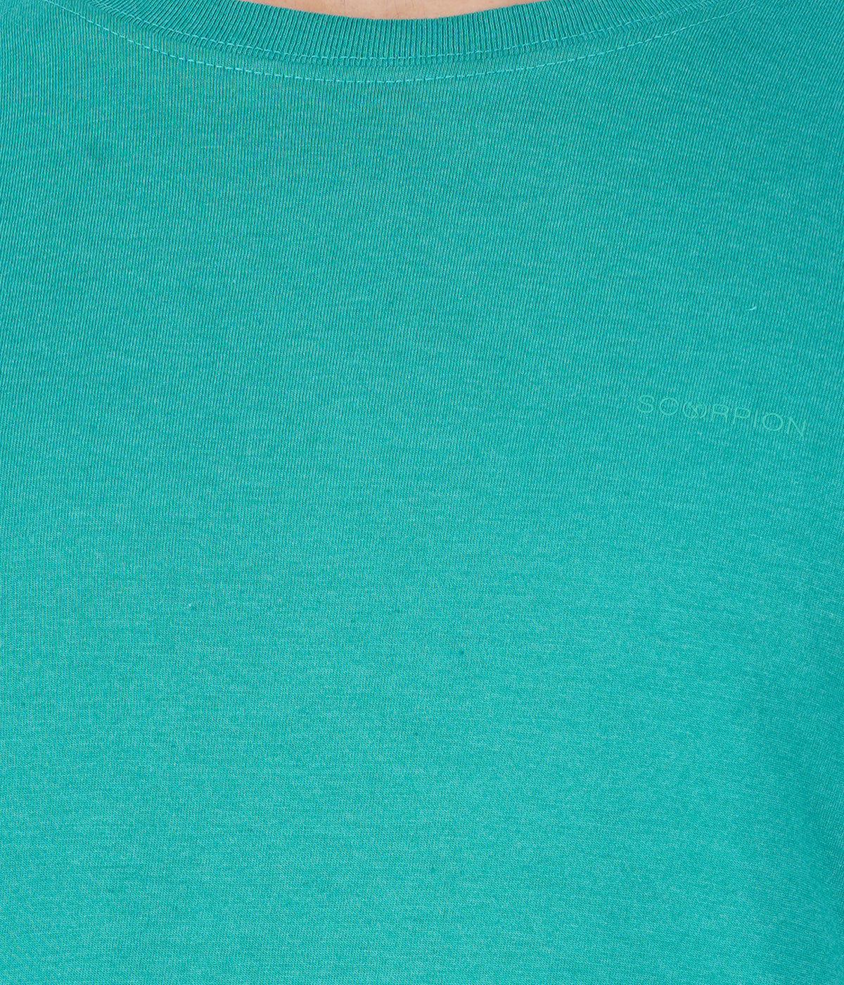 Teal Melange Round Neck Tshirt -Style #0804