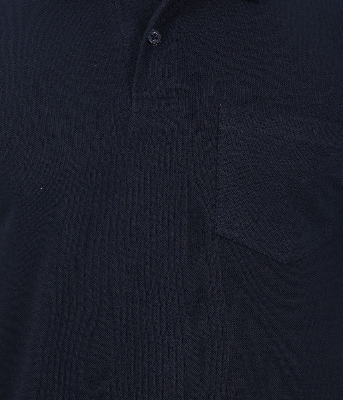 Charcoal Melange Polo Tshirt With Pocket-Style #0705